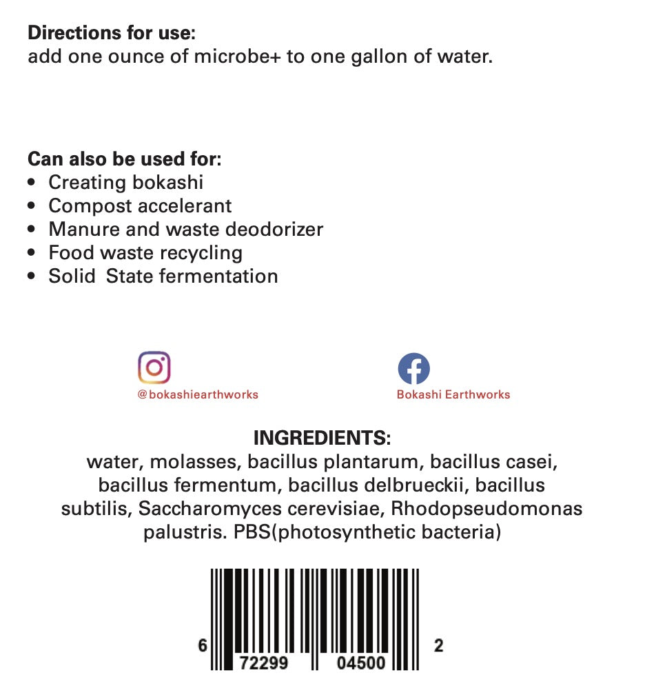 BOKASHI EARTHWORKS - Microbios+